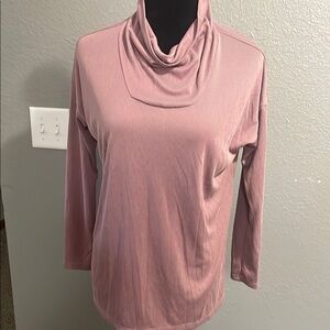 Puré J Jill Women's Pink Cowl Neck Sweater